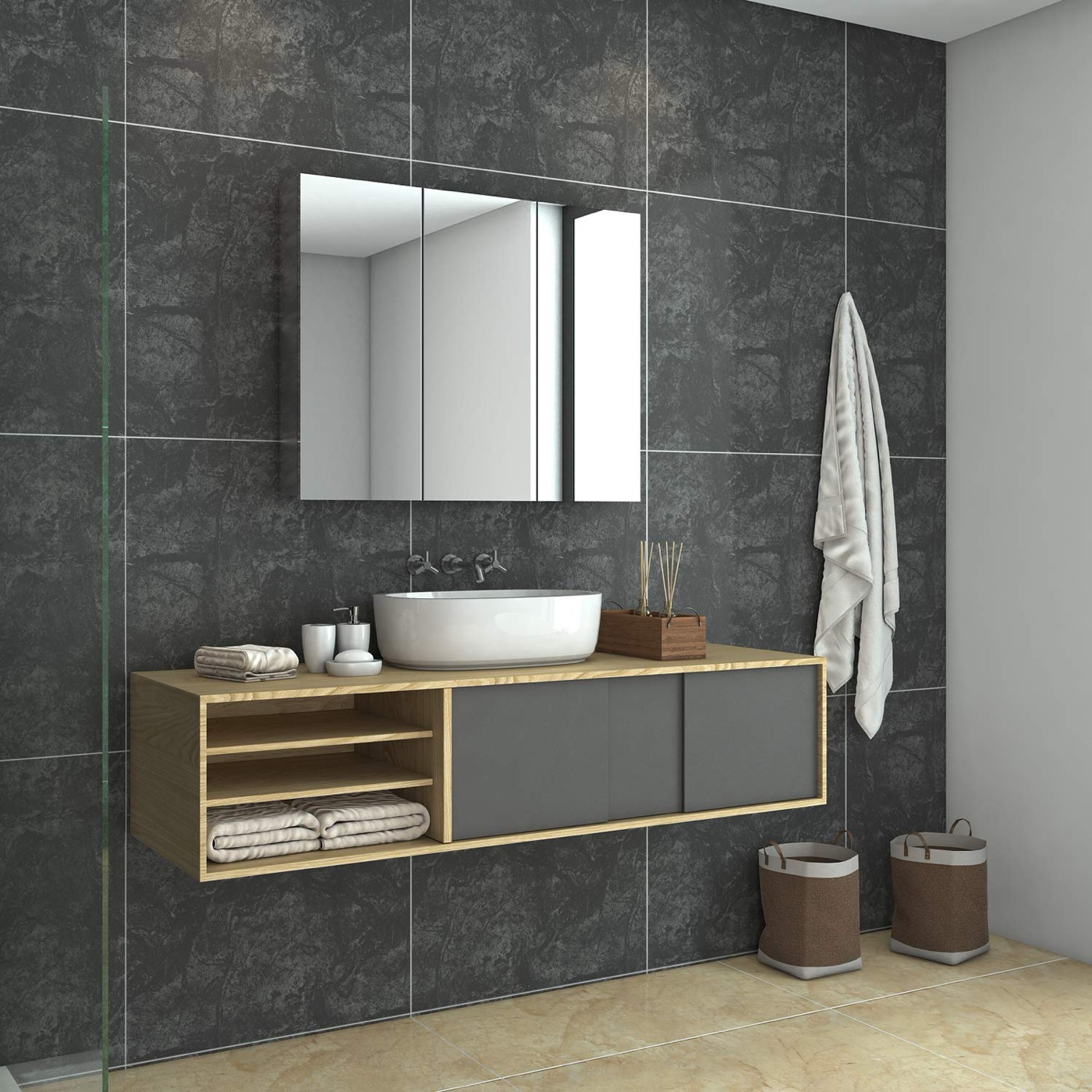 Bathroom vanity cabinet 02
